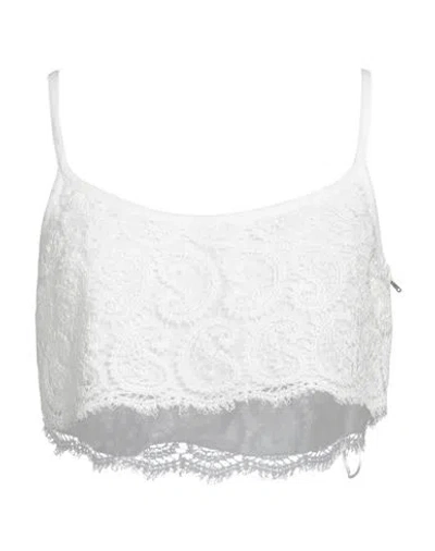 Giambattista Valli Woman Top White Size 4 Cotton, Polyester