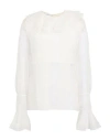 Giambattista Valli Woman Top White Size 8 Silk