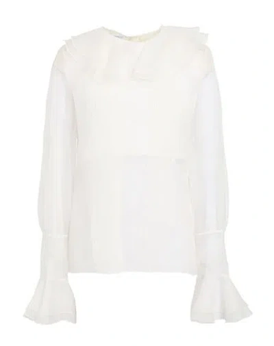 Giambattista Valli Woman Top White Size 8 Silk