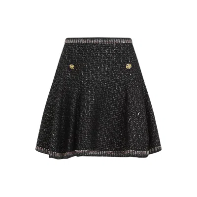 GIAMBATTISTA VALLI WOMEN'S BOUCLE MINI SKIRT