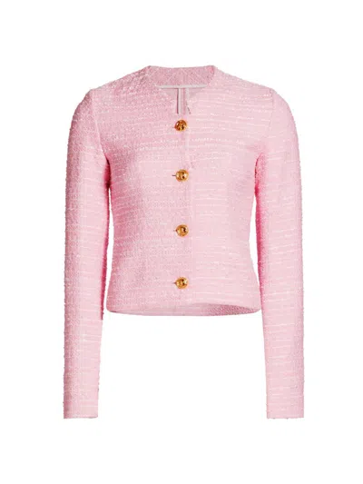 Giambattista Valli Women's Cotton-blend Bouclé Jacket In Pink