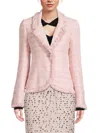 Giambattista Valli Women's Tweed Sequin Short Length Blazer In Multi