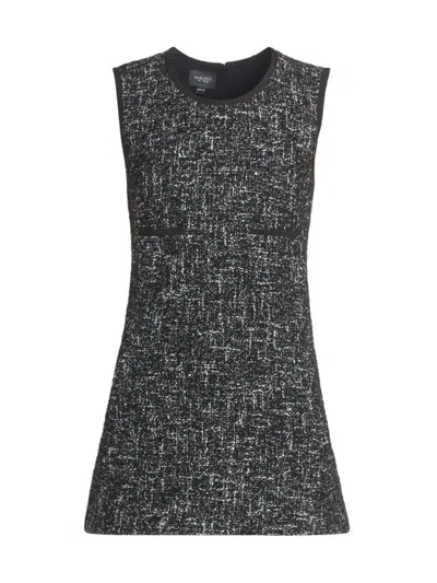 Giambattista Valli Women's Wool-blend Tweed Minidress In Black