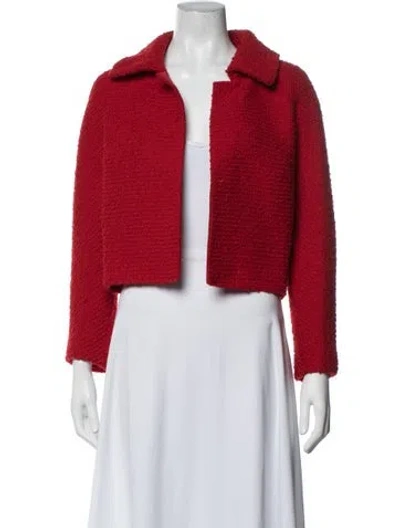 Pre-owned Giambattista Valli Wool Jacket In Red