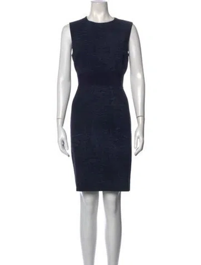 Pre-owned Giambattista Valli Wool Knee-length Dress In Black