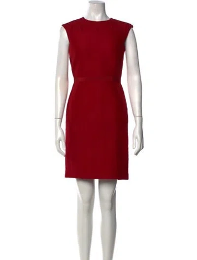 Pre-owned Giambattista Valli Wool Knee-length Dress In Red