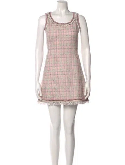 Pre-owned Giambattista Valli Wool Mini Dress In Pink