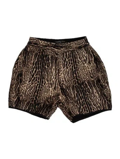 Pre-owned Giambattista Valli Wool Mini Shorts In Brown