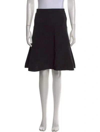 Pre-owned Giambattista Valli Wool Mini Skirt In Black