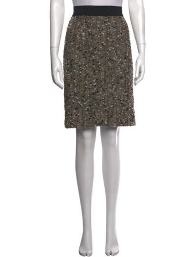 Pre-owned Giambattista Valli Wool Mini Skirt In Black