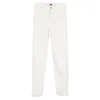 Giambattista Valli X 7 For All Mankind High Waist Jeans In White Cotton In White