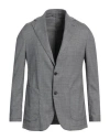 Giampaolo Man Blazer Grey Size 40 Polyester, Viscose, Lyocell In Grey