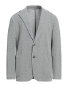 Giampaolo Man Blazer Grey Size 46 Cotton, Polyester In Grey