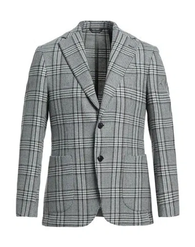 Giampaolo Man Blazer Light Grey Size 40 Wool, Polyamide, Polyester