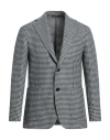 Giampaolo Man Blazer Midnight Blue Size 38 Wool, Polyamide, Polyester In Blue