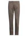Giampaolo Man Pants Khaki Size 32 Cotton In Beige