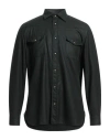 Giampaolo Man Shirt Dark Green Size Xl Virgin Wool In Green