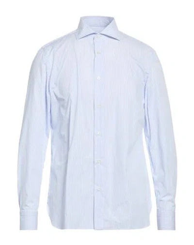 Giampaolo Man Shirt Light Blue Size 17 Cotton