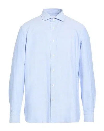 Giampaolo Man Shirt Light Blue Size 17 Cotton