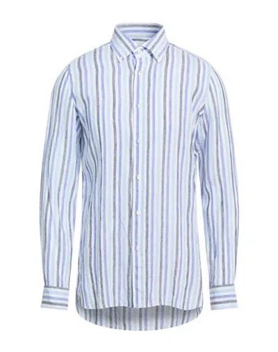 Giampaolo Man Shirt Light Blue Size 17 ½ Linen