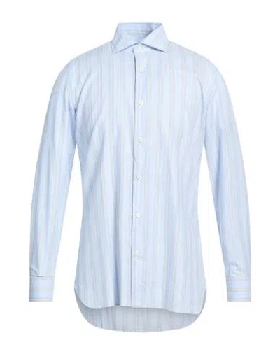 Giampaolo Man Shirt Sky Blue Size 17 ½ Cotton