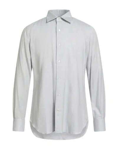 Giampaolo Man Shirt Sky Blue Size 17 Cotton, Cashmere