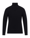 Giampaolo Man Turtleneck Midnight Blue Size 46 Merino Wool In Blue