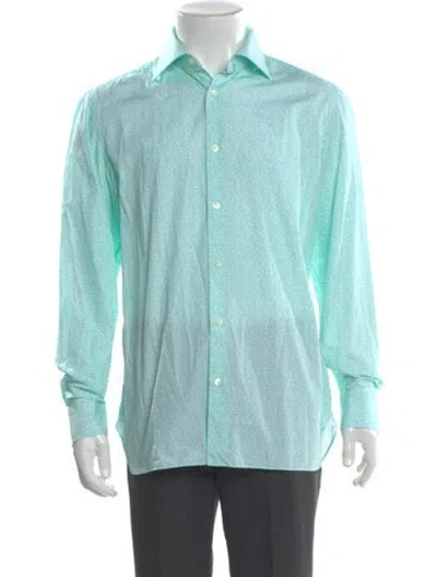 Pre-owned Giampaolo Printed Long Sleeve Shirt In Multi
