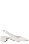 Giampaolo Viozzi Pointed Toe Slingback Shoes In Burro