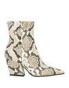 Giampaolo Viozzi Woman Boot Light Grey Size 7 Leather In White