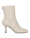 Giampaolo Viozzi Woman Ankle Boots Off White Size 6 Soft Leather In Off White