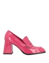 Giampaolo Viozzi Woman Loafers Fuchsia Size 9 Soft Leather In Pink