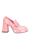 Giampaolo Viozzi Woman Loafers Pink Size 9 Soft Leather