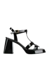 Giampaolo Viozzi Woman Sandals Black Size 10 Leather
