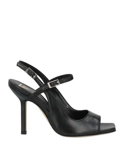 Giampaolo Viozzi Woman Sandals Black Size 5 Leather