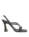 Giampaolo Viozzi Woman Sandals Black Size 7 Leather