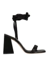 Giampaolo Viozzi Woman Sandals Black Size 9 Soft Leather In Black