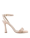 Giampaolo Viozzi Woman Sandals Blush Size 6 Goat Skin In Pink