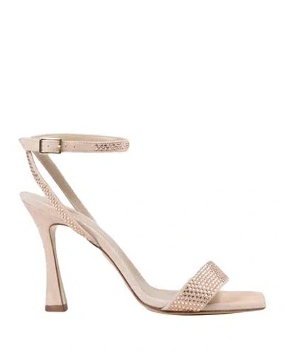 Giampaolo Viozzi Woman Sandals Blush Size 6 Goat Skin In Pink