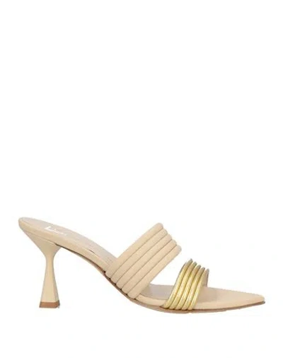 Giampaolo Viozzi Woman Sandals Gold Size 7 Leather