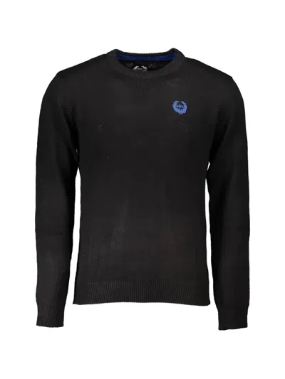 Gian Marco Venturi Vintage Elbow-patch Cotton Sweater In Black