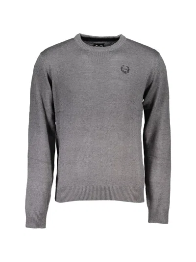 Gian Marco Venturi Vintage Logo-detail Elbow-patch Sweater In Gray