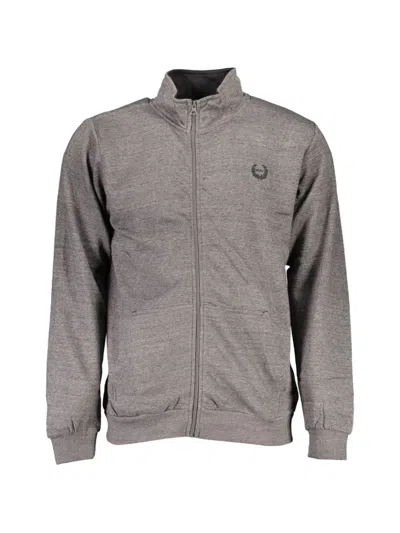 Gian Marco Venturi Vintage Logo-embroidered Zip-up Sweatshirts In Gray
