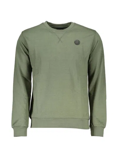 Gian Marco Venturi Vintage Logo-patch Crew-neck Sweater In Green
