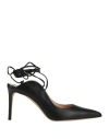 Giancarlo Fittipaldi Woman Pumps Black Size 11 Leather