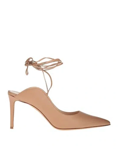 Giancarlo Fittipaldi Woman Pumps Blush Size 8 Leather In Pink