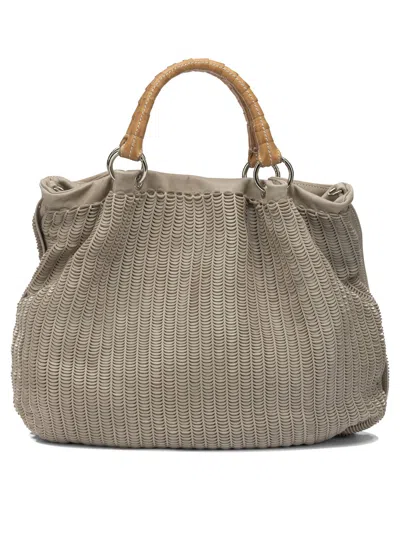 Giancarlo Nevola Beige Leather Handbag