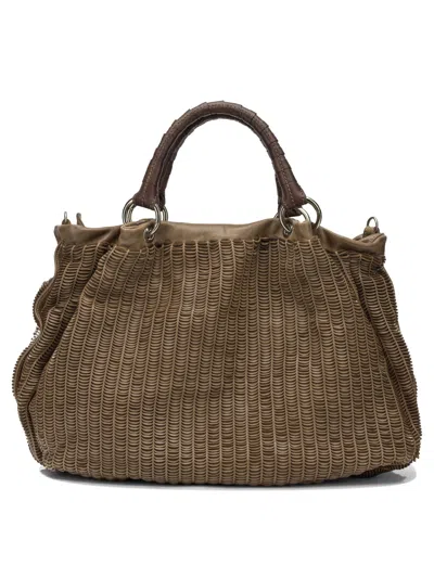 Giancarlo Nevola Beige Leather Handbag