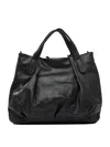 Giancarlo Nevola Black Calf Leather Shoulder Bag In Black