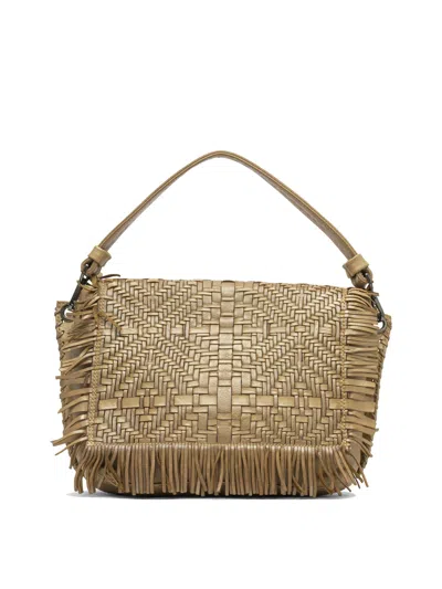 Giancarlo Nevola Gold Leather Shoulder Bag